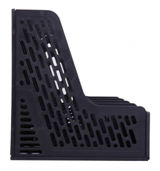 Лоток вертикальный Deli E9846BLACK для бумаг 326х275х257мм черный пластик - купить недорого с доставкой в интернет-магазине