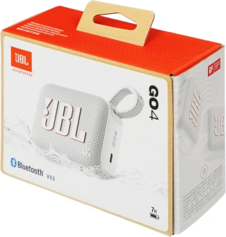 Колонка порт. JBL GO 4 белый 4.2W 1.0 BT 850mAh (JBLGO4WHT) - купить недорого с доставкой в интернет-магазине