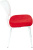 Стул для кухни Бюрократ KF-8W красный металл белый на ножках (KF-8W/RED) - купить недорого с доставкой в интернет-магазине