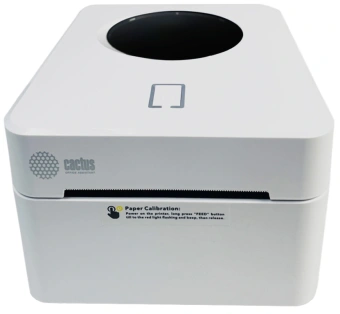 Термопринтер Cactus CS-TP-D410U-W 203dpi 160мм/с/USB для печ.этик. белый - купить недорого с доставкой в интернет-магазине