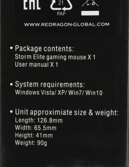 Мышь Redragon Storm Elite черный оптическая 16000dpi USB для ноутбука 7but (77853) - купить недорого с доставкой в интернет-магазине