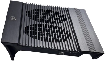 Подставка для ноутбука Deepcool N8 (DP-N24N-N8BK) 17" 380x278x55мм 25дБ 3xUSB 2x 140ммFAN 1244г алюминий черный - купить недорого с доставкой в интернет-магазине
