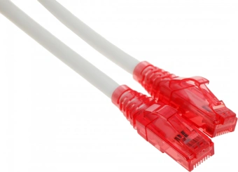 Патч-корд Hyperline PC-LPM-UTP-RJ45-RJ45-C5e-2M-LSZH-WH PC-LPM-UTP-RJ45-RJ45-C5E-2M UTP RJ-45 вил.-вилка RJ-45 кат.5E 2м белый LSZH (уп.:1шт) 24AWG - купить недорого с доставкой в интернет-магазине
