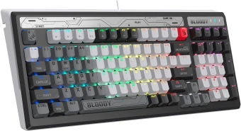 Клавиатура A4Tech Bloody B950 механическая серый/черный USB for gamer LED (B950) - купить недорого с доставкой в интернет-магазине