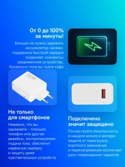 Сетевое зар./устр. Xiaomi 120W HyperCharge Combo (Type-A) EU 120W 6A (PD+QC) USB универсальное белый (BHR9462EU) - купить недорого с доставкой в интернет-магазине
