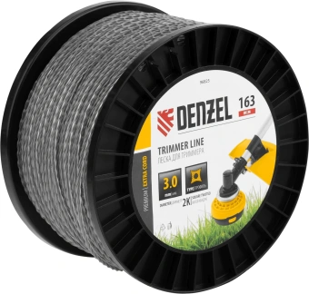 Леска для садовых триммеров Denzel 96825 d=3мм L=163м - купить недорого с доставкой в интернет-магазине