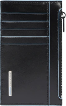 Чехол для кредитных карт Piquadro Blue Square PP6561B2R/N черный натур.кожа - купить недорого с доставкой в интернет-магазине