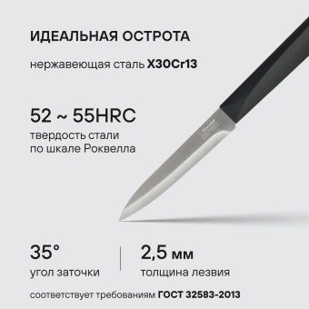 Набор ножей кухон. Rondell Baselard RD-1160 компл.:5предм. магн.держ. черный подар.коробка - купить недорого с доставкой в интернет-магазине