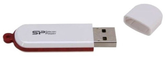 Флеш Диск Silicon Power 64GB LuxMini 320 SP064GBUF2320V1W USB2.0 белый - купить недорого с доставкой в интернет-магазине