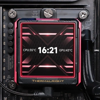 Система водяного охлаждения Thermalright Frozen Warframe Ultra 360 ARGB Soc-AM5/AM4/1151/1200/2066/2011/1700 черный 4-pin 29.6dB Al LCD Ret (F-WFRAME-ULT-360-BL-ARGB) - купить недорого с доставкой в интернет-магазине
