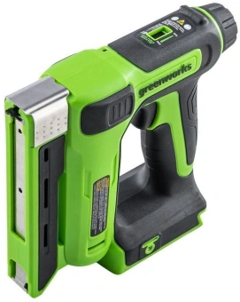 Степлер аккумуляторный Greenworks G24CS10 скобы тип 53: 6-14мм гвозди тип 47: 14мм - купить недорого с доставкой в интернет-магазине