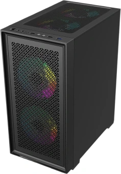 Корпус Accord ACC-1902 черный без БП mATX 2xUSB2.0 1xUSB3.0 audio bott PSU - купить недорого с доставкой в интернет-магазине
