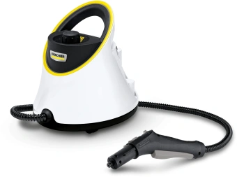 Пароочиститель напольный Karcher EasyFix SC 2 Deluxe 1500Вт белый/желтый - купить недорого с доставкой в интернет-магазине