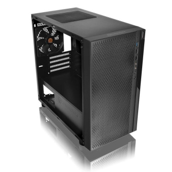 Корпус Thermaltake Versa H18 Window черный без БП mATX 4x120mm 3x140mm 2xUSB2.0 1xUSB3.0 audio bott PSU - купить недорого с доставкой в интернет-магазине