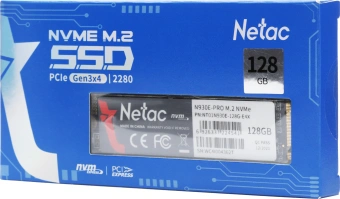 Накопитель SSD Netac PCIe 3.0 x4 128GB NT01N930E-128G-E4X N930E Pro M.2 2280 - купить недорого с доставкой в интернет-магазине