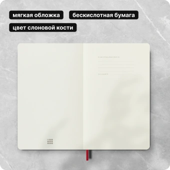 Блокнот Moleskine CLASSIC SOFT QP617F2 Large 130х210мм 192стр. клетка мягкая обложка красный - купить недорого с доставкой в интернет-магазине