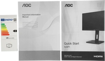 Монитор AOC 24" Professional X24P1(00/01) черный IPS LED 16:10 DVI HDMI M/M матовая HAS Piv 1000:1 300cd 178гр/178гр 1920x1200 60Hz VGA DP FHD USB 5.5кг - купить недорого с доставкой в интернет-магазине