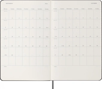 Еженедельник Moleskine ACADEMIC WKNT Large 130х210мм датир.18мес 208стр. черный - купить недорого с доставкой в интернет-магазине