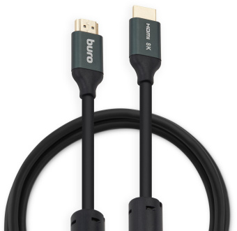 Кабель аудио-видео Buro HDMI (m)/HDMI (m) 1м. феррит.кольца позолоч.конт. черный (BHP-HDMI-2.1-1G) - купить недорого с доставкой в интернет-магазине
