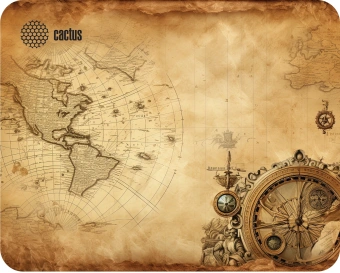 Коврик для мыши Cactus Vintage map 250x200x3мм (CS-MP-D10S) - купить недорого с доставкой в интернет-магазине