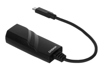 Сетевой адаптер Gigabit Ethernet Digma D-USBC-LAN1000 USB Type-C - купить недорого с доставкой в интернет-магазине