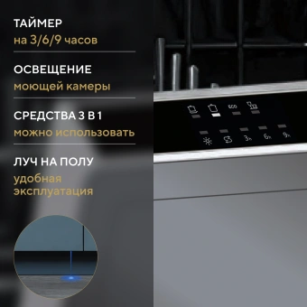 Посудомоечная машина встраив. Hyundai HBD 440 2100Вт узкая - купить недорого с доставкой в интернет-магазине