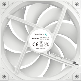 Вентилятор для корпуса Deepcool FD14 140х140x25 белый 4-pin 25.6дБ (R-FD14-WHNPN1-G) Ret - купить недорого с доставкой в интернет-магазине