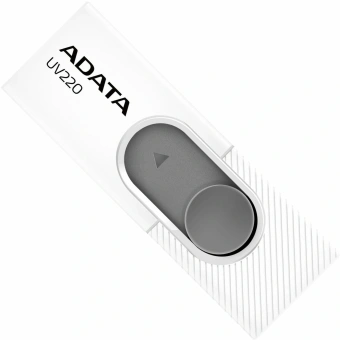 Флеш Диск A-Data 64GB UV220 AUV220-64G-RWHGY USB2.0 белый/серый - купить недорого с доставкой в интернет-магазине