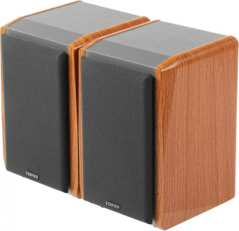 Колонки Edifier R1010BT 2.0 коричневый/коричневый 24Вт BT - купить недорого с доставкой в интернет-магазине