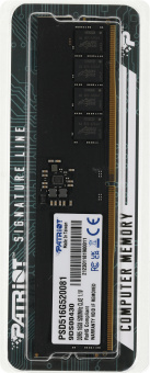 Память DDR5 16GB 5200MHz Patriot PSD516G520081 Signature RTL PC5-41600 CL42 DIMM 288-pin 1.1В single rank Ret - купить недорого с доставкой в интернет-магазине