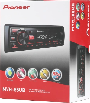 Автомагнитола Pioneer MVH-85UB 1DIN 4x50Вт RDS - купить недорого с доставкой в интернет-магазине