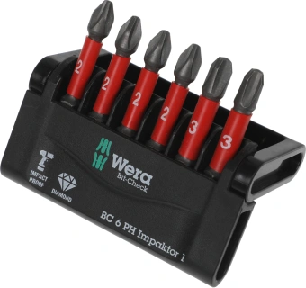 Набор бит Wera WE-057691 универсал. (6пред.) для гайковертов - купить недорого с доставкой в интернет-магазине