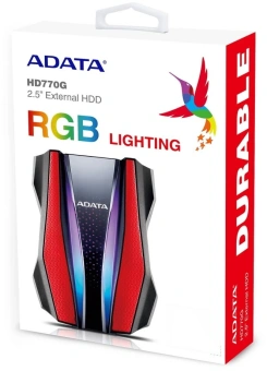 Жесткий диск A-Data USB3.0 1TB AHD770G-1TU32G1-CRD HD770G 2.5" красный - купить недорого с доставкой в интернет-магазине