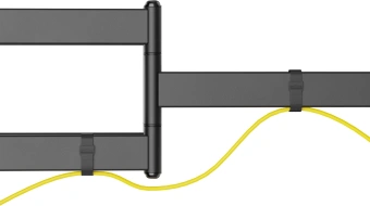 Кронштейн для телевизора Ultramounts UM968 черный 43"-105" макс.50кг настенный поворот и наклон - купить недорого с доставкой в интернет-магазине