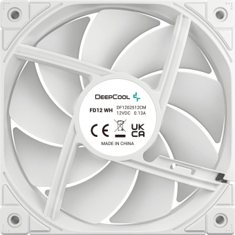 Вентилятор для корпуса Deepcool FD12 120х120x25 белый 4-pin 26.9дБ (R-FD12-WHNPN1-G) Ret - купить недорого с доставкой в интернет-магазине