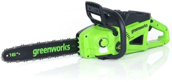Цепная пила Greenworks 2008807UB аккум. 2000Вт 2.71л.с. дл.шины:16" (40cm) 1аккум. 4Ач ЗУ - купить недорого с доставкой в интернет-магазине