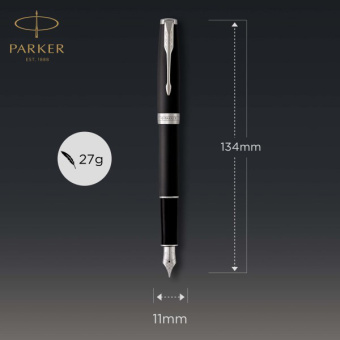 Ручка перьев. Parker Sonnet Core F529 (CW1931521) Matte Black CT F сталь нержавеющая подар.кор. - купить недорого с доставкой в интернет-магазине