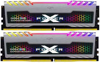Память DDR4 2x16GB 3200MHz Silicon Power SP032GXLZU320BDB Xpower Turbine RGB RTL Gaming PC4-25600 CL16 DIMM 288-pin 1.35В kit single rank с радиатором Ret - купить недорого с доставкой в интернет-магазине
