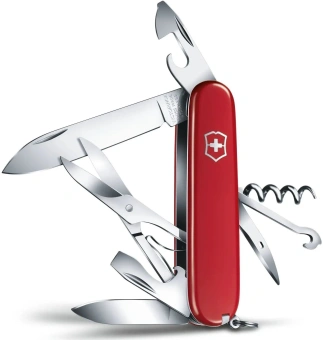 Нож перочинный Victorinox Climber (1.3703) 91мм 14функц. красный карт.коробка - цена, купить или заказать с доставкой в интернет-магазине Нож перочинный Victorinox Climber (1.3703) 91мм 14функц. красный карт.коробка - купить недорого с доставкой в интернет-магазине
