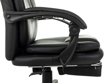 Кресло руководителя Бюрократ CH-868N-F черный эко.кожа крестов. пластик подст.для ног - купить недорого с доставкой в интернет-магазине