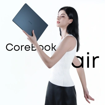 Ноутбук Chuwi Corebook Air Ryzen 5 6600H 16Gb SSD512Gb AMD Radeon 660M 14" IPS FHD+ (1920x1200) Windows 11 Pro blue WiFi BT Cam - купить недорого с доставкой в интернет-магазине