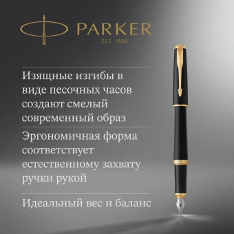 Ручка перьев. Parker Urban Core F309 (1931593) Muted Black GT F сталь нержавеющая подар.кор. - купить недорого с доставкой в интернет-магазине