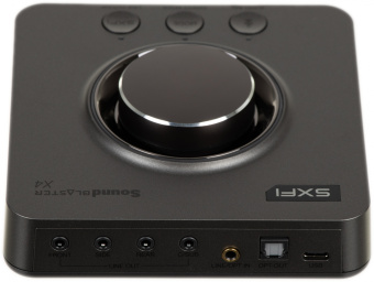 Звуковая карта Creative USB Sound Blaster X4 (Super X-Fi Ultra DSP) 7.1 Ret - купить недорого с доставкой в интернет-магазине