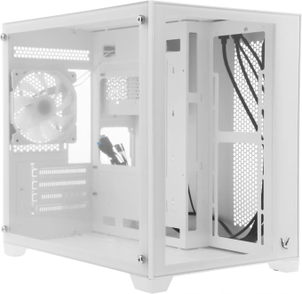 Корпус Formula Crystal Z5 TG белый без БП mATX 11x120mm 2xUSB2.0 1xUSB3.0 audio bott PSU - купить недорого с доставкой в интернет-магазине