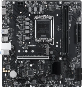 Материнская плата MSI PRO H610M-B Soc-1700 Intel H610 2xDDR5 mATX AC`97 8ch(7.1) GbLAN+HDMI+DP - купить недорого с доставкой в интернет-магазине