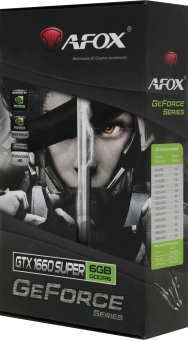 Видеокарта Afox PCI-E 3.0 AF1660S-6144D6H4-V2 NVIDIA GeForce GTX 1660SUPER 6Gb 192bit GDDR6 1530/14000 DVIx1 HDMIx1 DPx1 HDCP Ret - купить недорого с доставкой в интернет-магазине