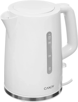 Чайник электрический Candy QA00A1M00RU 1.7л. 2200Вт белый корпус: пластик (CK-100) - купить недорого с доставкой в интернет-магазине