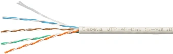 Кабель информационный Cabeus UTP-4P-CAT.5E-SOLID-LSLTX-GY кат.5E U/UTP 4 пары PVC внутренний 305м серый - купить недорого с доставкой в интернет-магазине