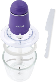 Измельчитель электрический Kitfort КТ-3016-1 0.5л. 200Вт фиолетовый - купить недорого с доставкой в интернет-магазине