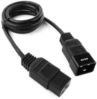 Шнур питания NTSS NTSS-PC19202 C19-C20 проводник.:3x1.5мм2 3м 220/250В 16А черный - купить недорого с доставкой в интернет-магазине